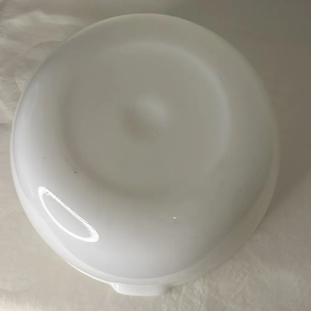 Glasbake For Sunbeam White Glass Bowl 3 1/2 Quarts